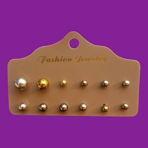 3/$20 Vintage Single and Matching Ball Post Stud Earrings